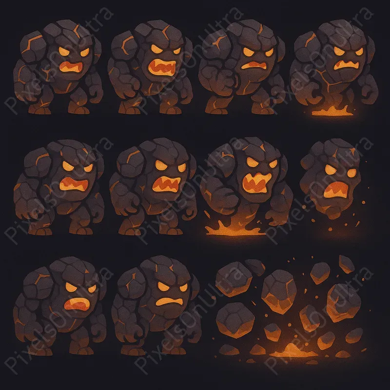 2D Enemy Sprite Sheets