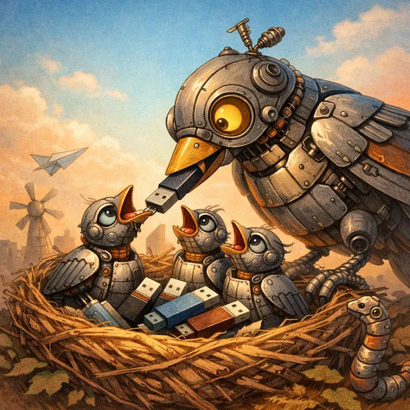 Digital Birds Modern Nature