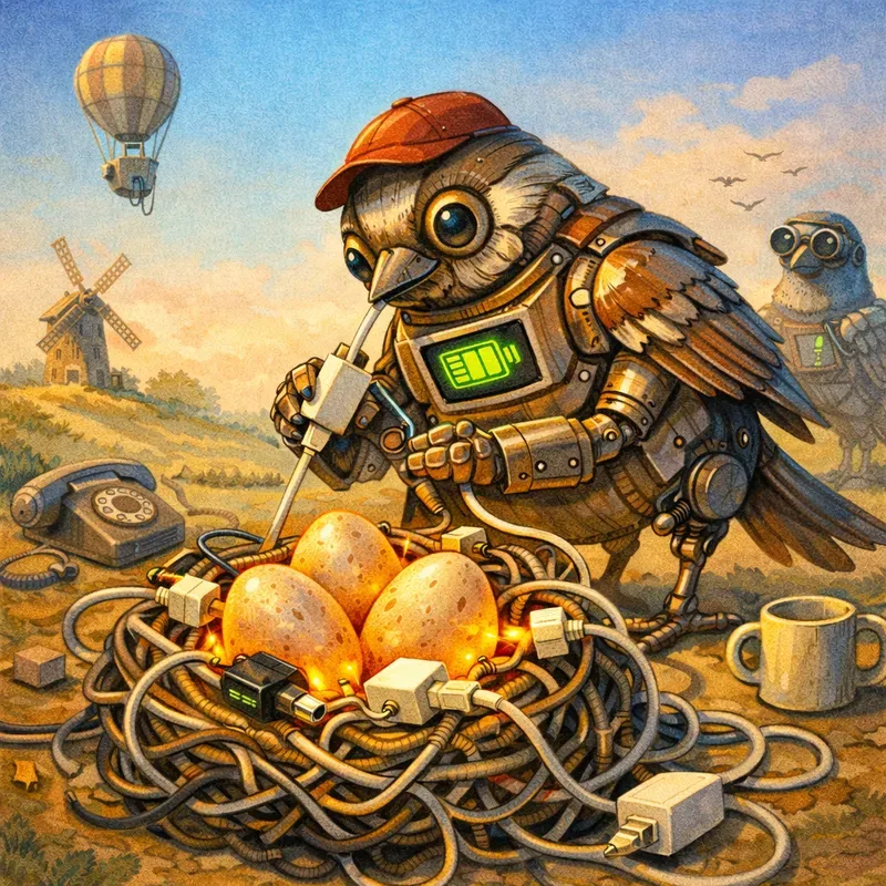 Digital Birds Modern Nature