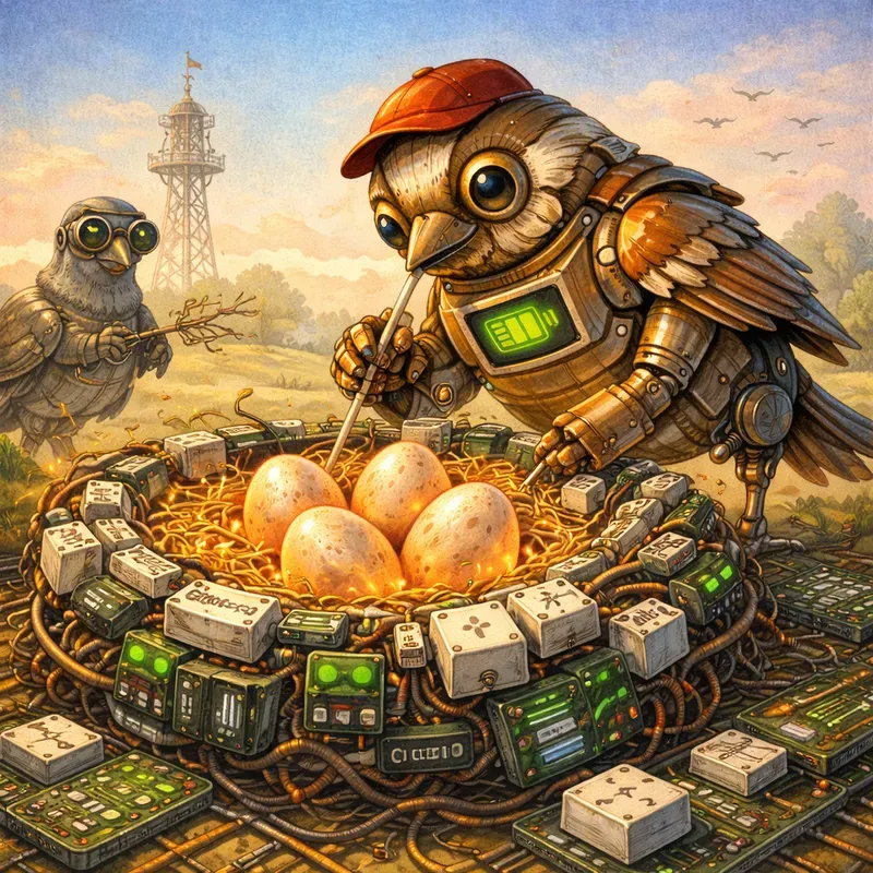 Digital Birds Modern Nature