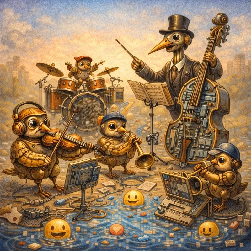 Digital Birds Modern Nature