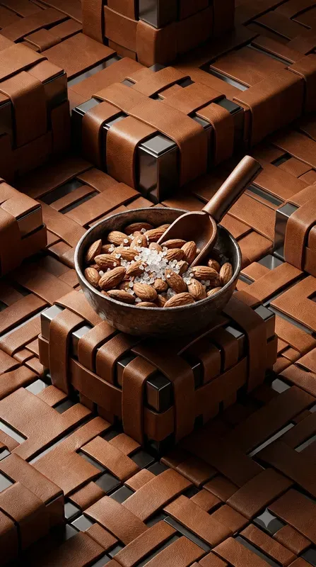 Woven Leather Iron Pop Food Stages