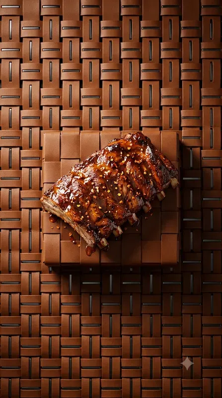 Woven Leather Iron Pop Food Stages