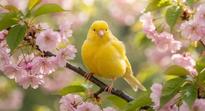 Vibrant Birds And Flowers Portraits