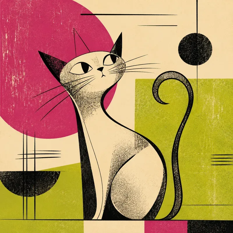 Midcentury Modern Abstract Art