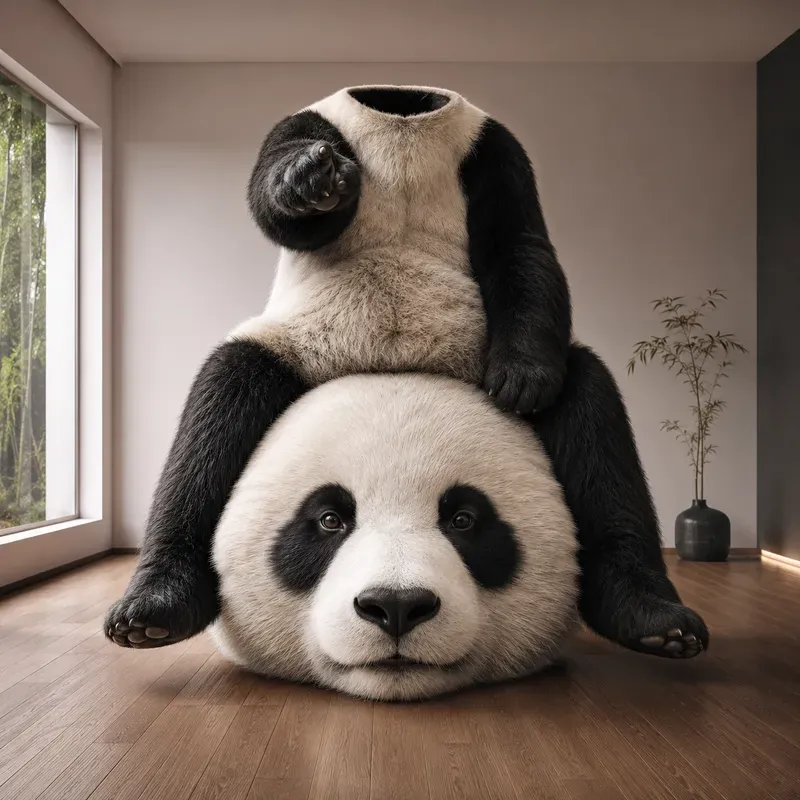 Surreal Animal Selfhead Photos