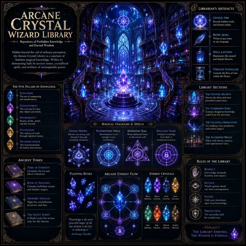 Bioluminescent Fantasy Infographics