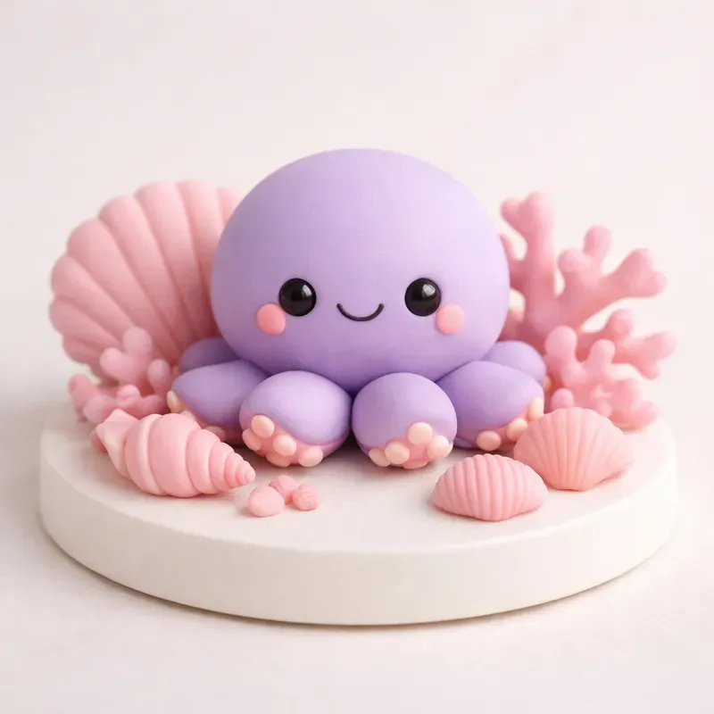 Whimsical 3D Polymer Clay Characters