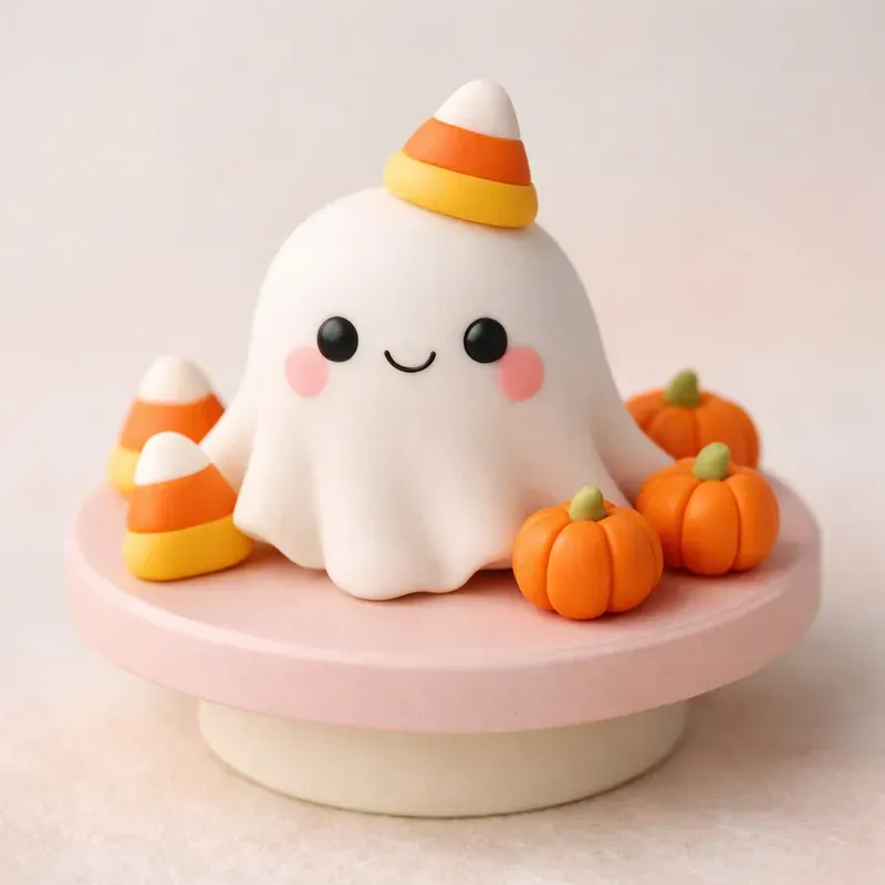 Whimsical 3D Polymer Clay Characters