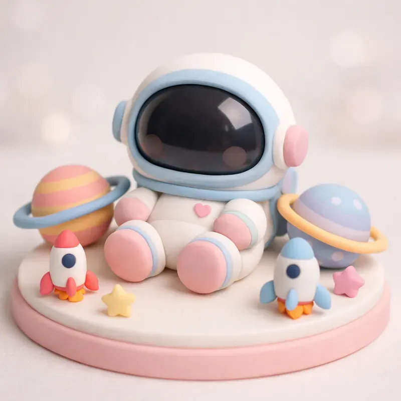 Whimsical 3D Polymer Clay Characters