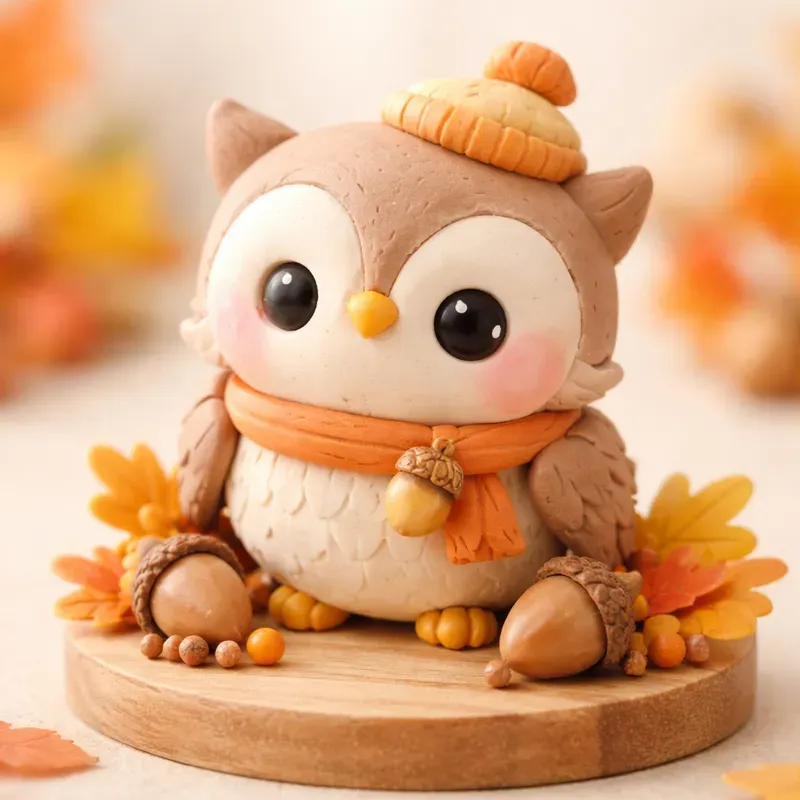 Whimsical 3D Polymer Clay Characters