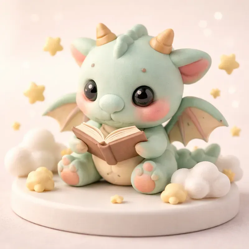 Whimsical 3D Polymer Clay Characters