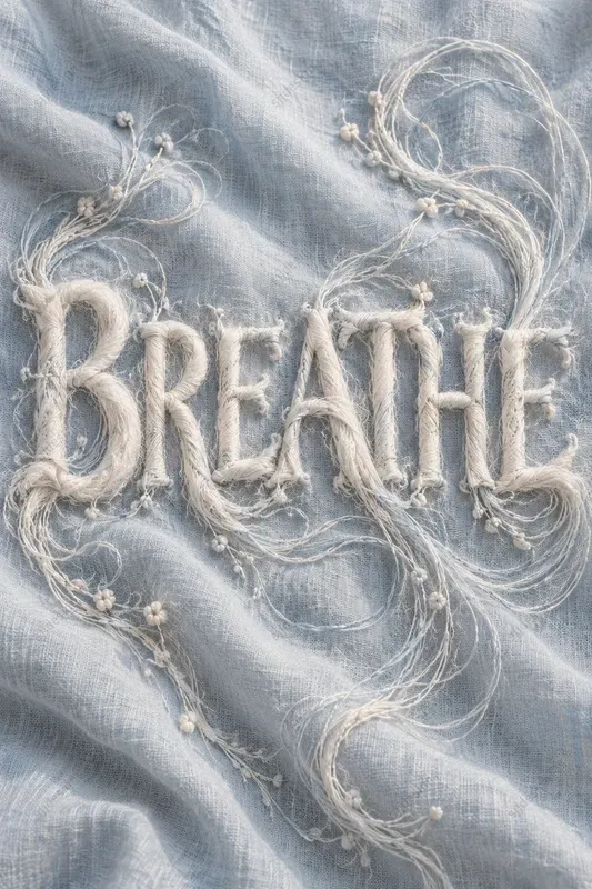 3D Embroidered Typography Threadforms
