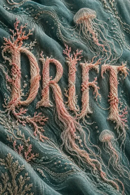 3D Embroidered Typography Threadforms