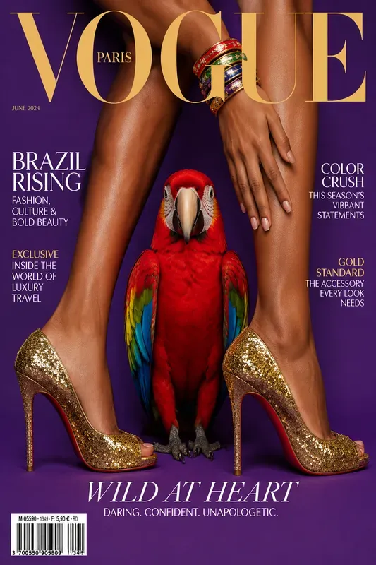 Editorial Fashion Pet Cover Art