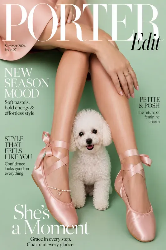 Editorial Fashion Pet Cover Art