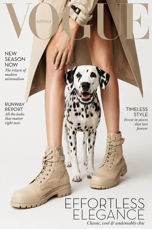 Editorial Fashion Pet Cover Art