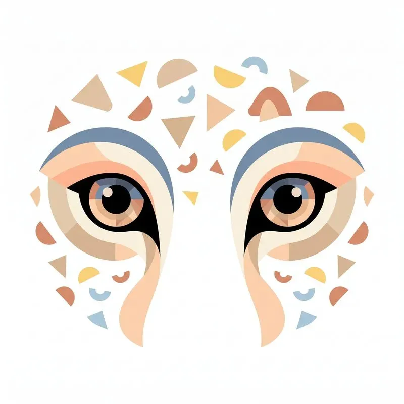 Minimal Flat Pastel Eyes