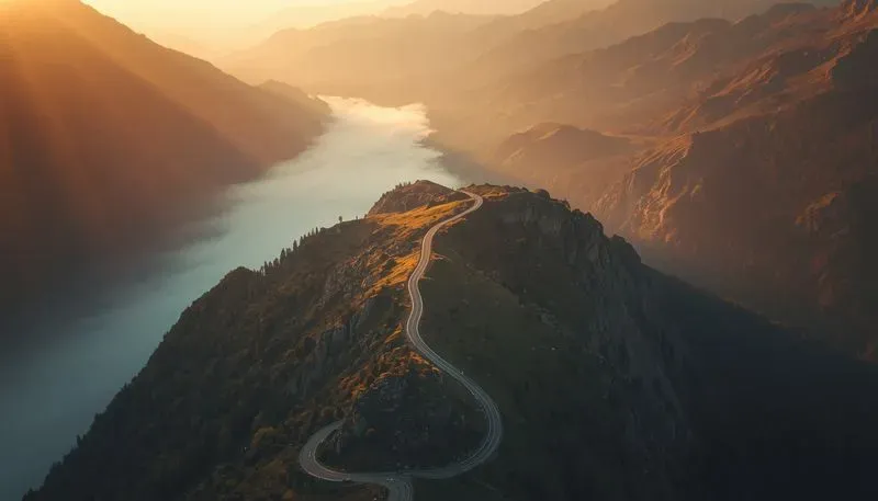 Cinematic Drone Roadways