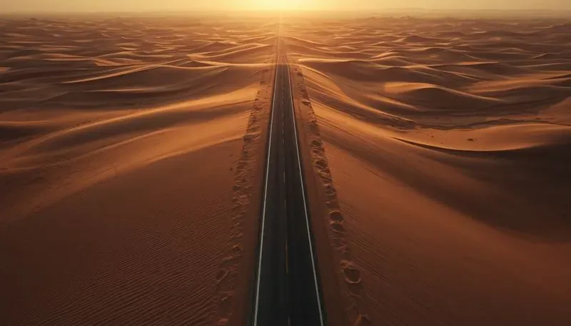 Cinematic Drone Roadways