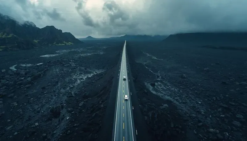 Cinematic Drone Roadways