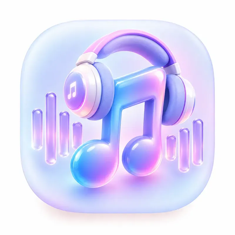 3D Glassmorphic Cute Appicon UI Symbols