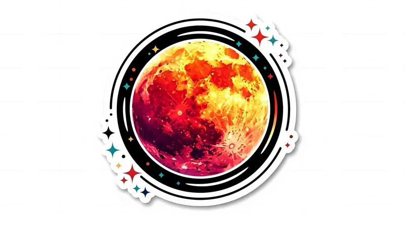 Vibrant Foilglow Sticker Style