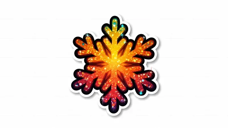Vibrant Foilglow Sticker Style