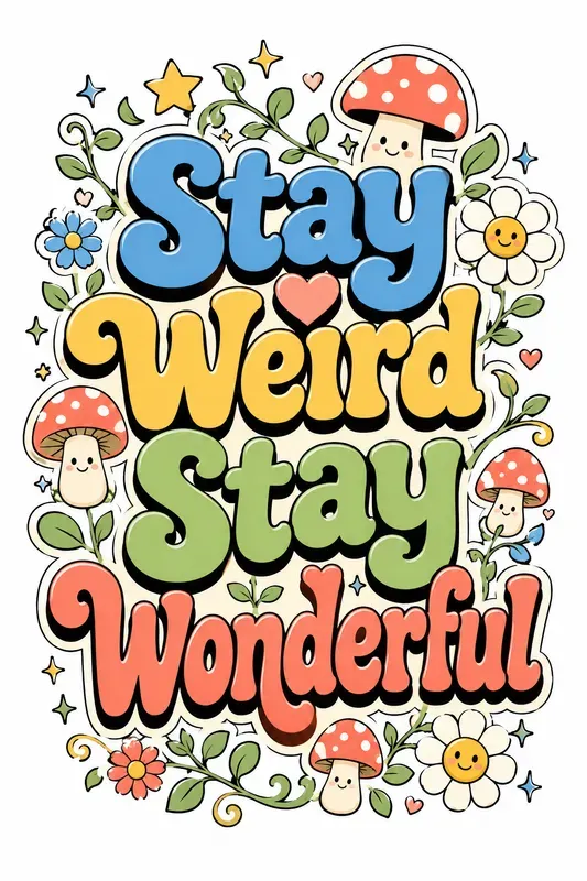 Cute Retro Motivational Typography Packs