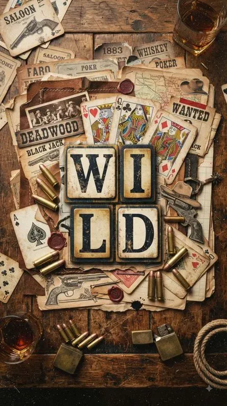 Western Retro Collage Bold Letter Tiles