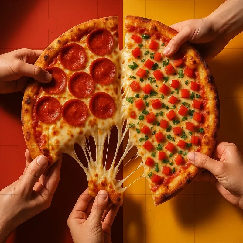 Commercial Overhead Food Photography