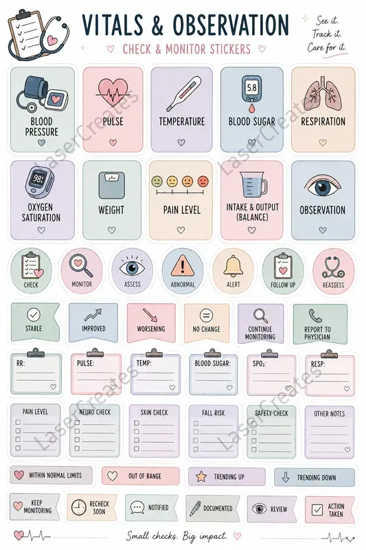Nurse Sticker Sheet Builders