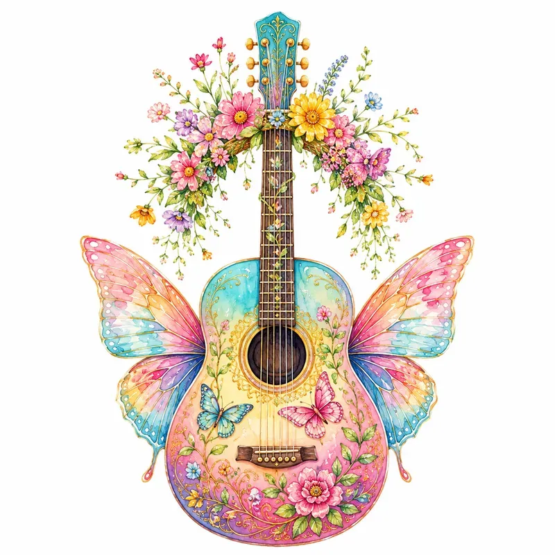 Boho Watercolor Cliparts