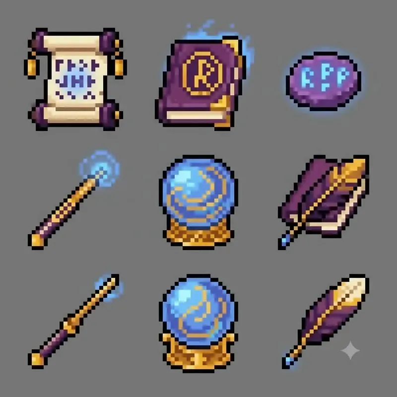 8bit RPG Item Pixel Asset Packs