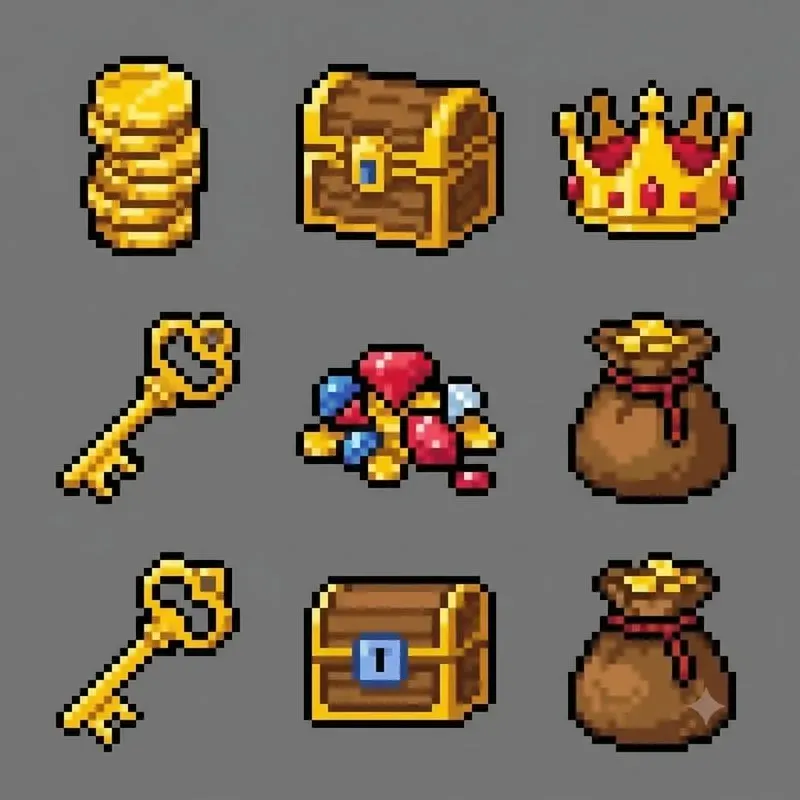8bit RPG Item Pixel Asset Packs