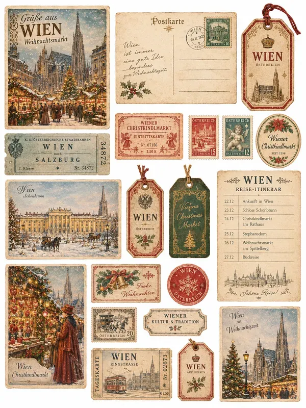 Vintage Travel Postcards And Tickets