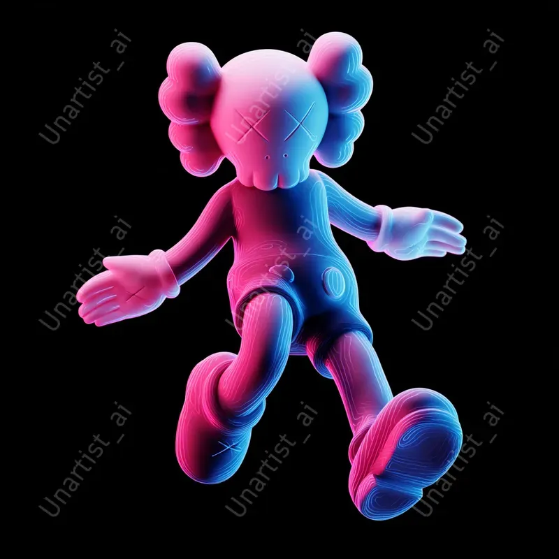Premium Pink Blue Motion Objects
