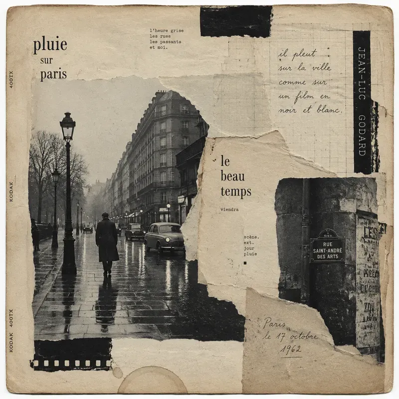 French New Wave Cinema Junk Journal Pages