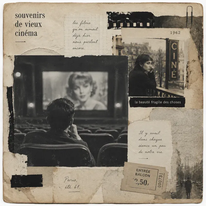 French New Wave Cinema Junk Journal Pages