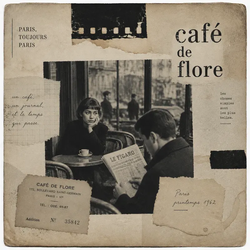 French New Wave Cinema Junk Journal Pages
