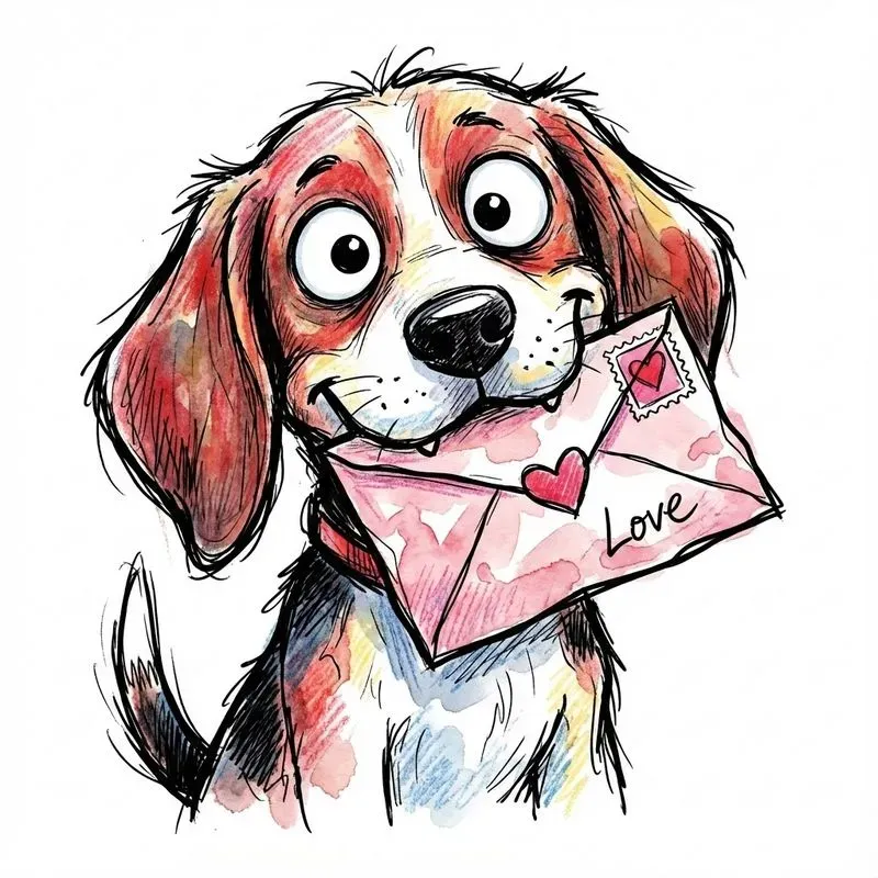 Whimsical Valentine Animals