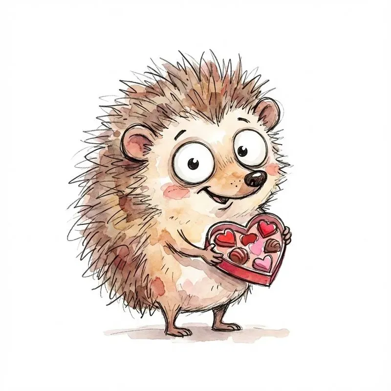 Whimsical Valentine Animals