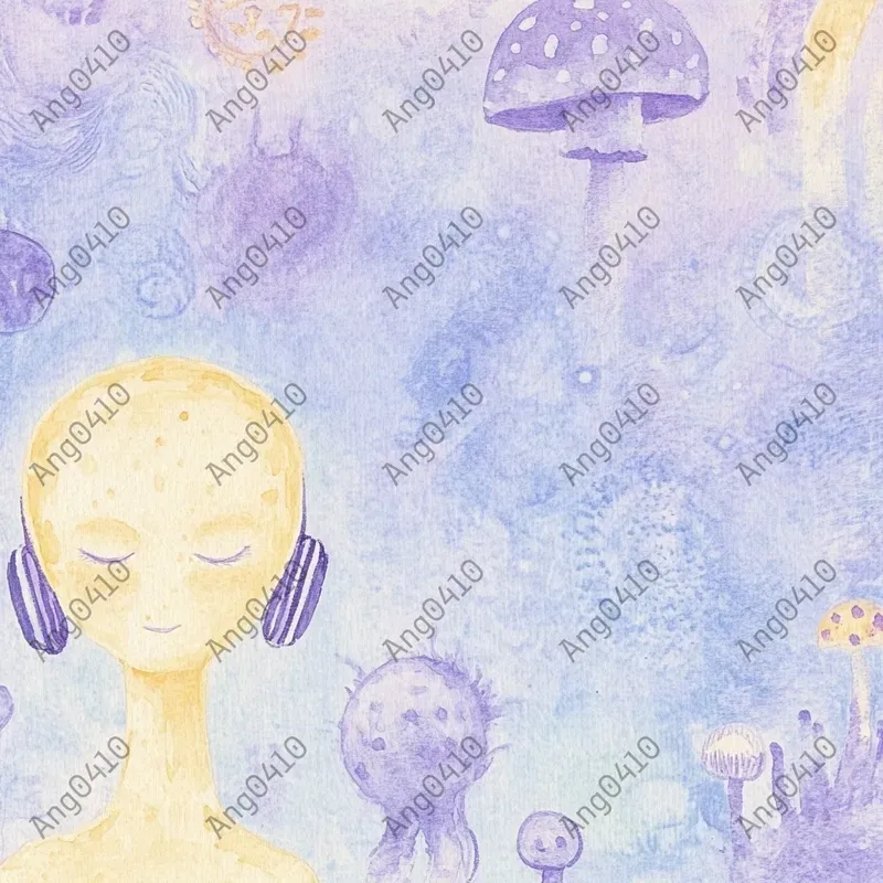 Surreal Pastel Alien Art