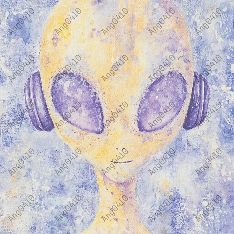 Surreal Pastel Alien Art