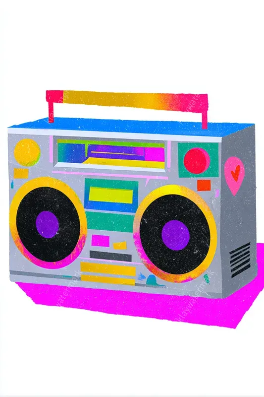 Cut Out Collages Vibrant 90s Eras