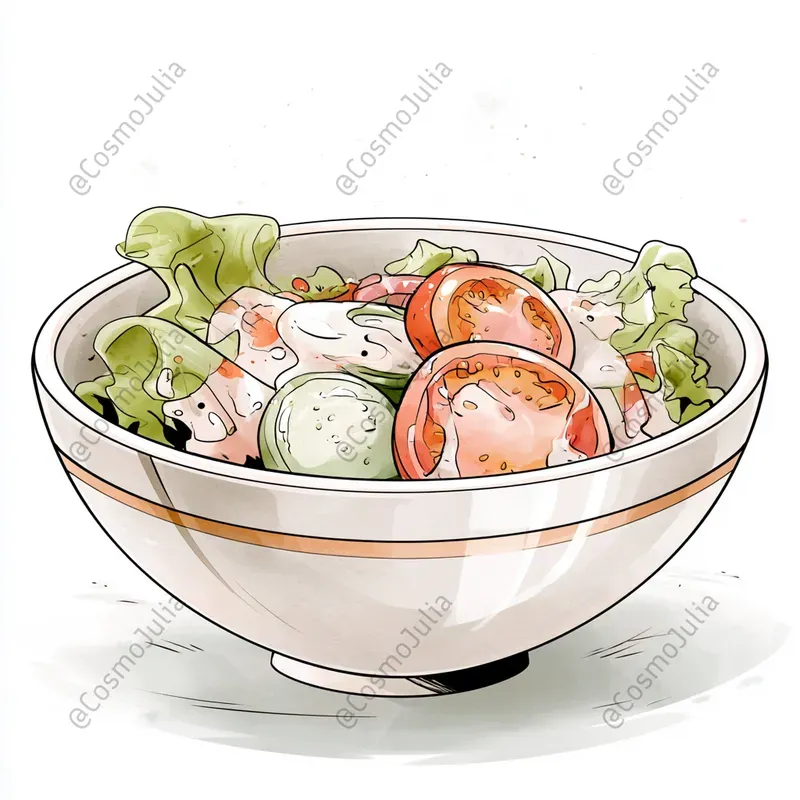 Cute Watercolor Food Icons