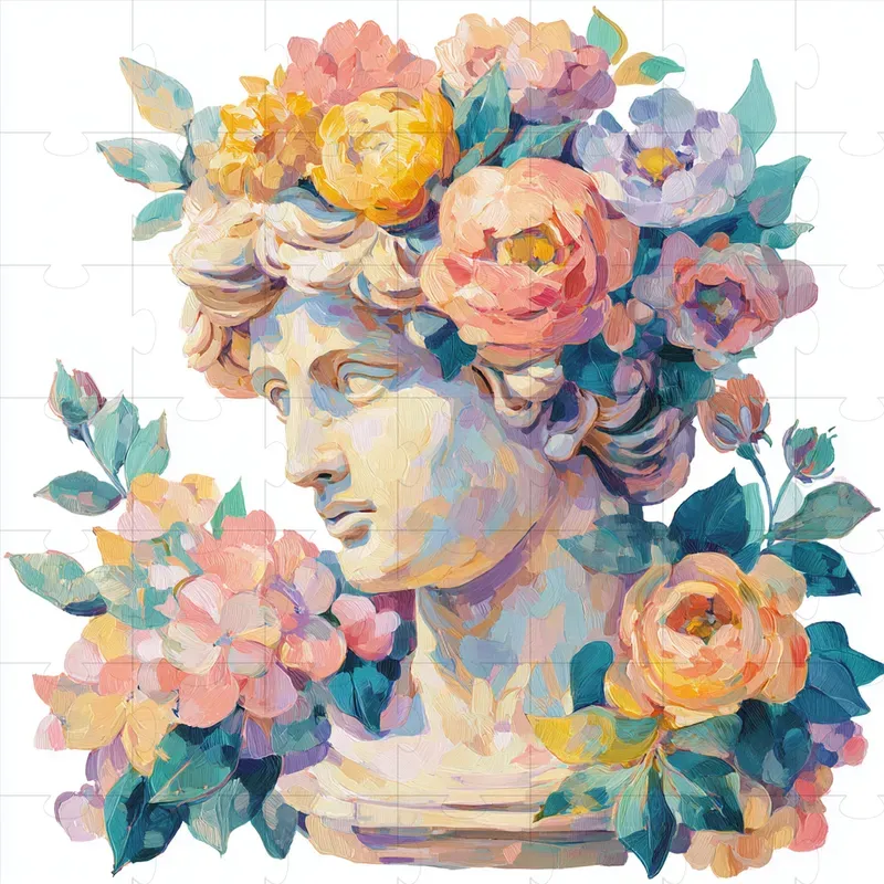 Impressionist Painterly Floral Cliparts