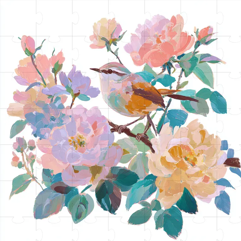 Impressionist Painterly Floral Cliparts