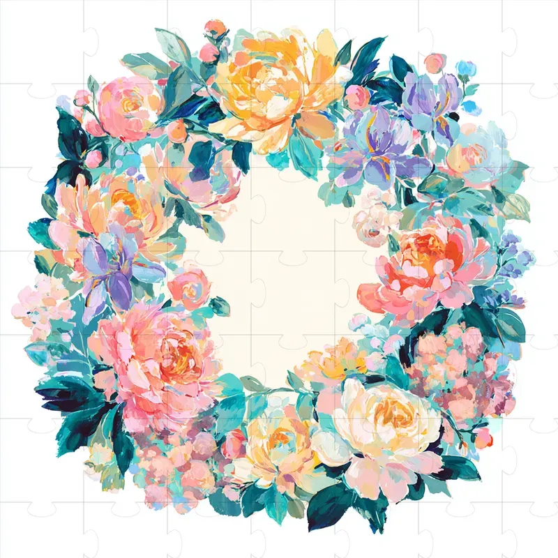 Impressionist Painterly Floral Cliparts
