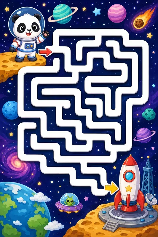 Colorful Kids Maze Adventures